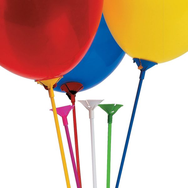 6 Balloon Sticks with Cups