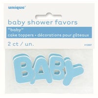 Blue 'BABY' Cake Topper (Pack of 2)