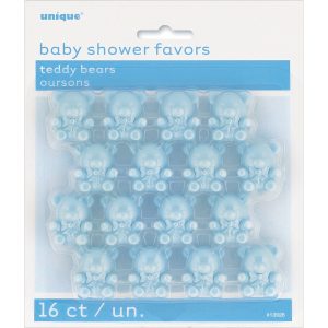 Baby Shower Favours Blue Teddy Bears (Pack of 16)