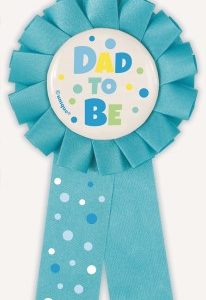 Dad To Be! Blue Ribbon Badge