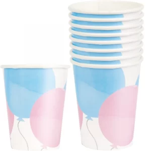 Gender Reveal Paper Cups (Pack of 8)