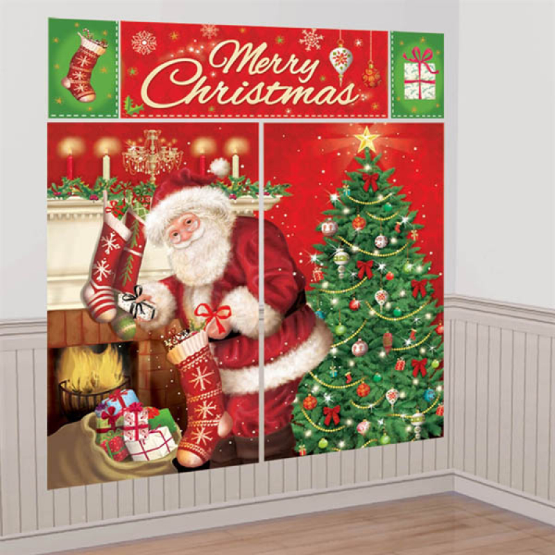 Christmas Presents and Santa Scene Setter