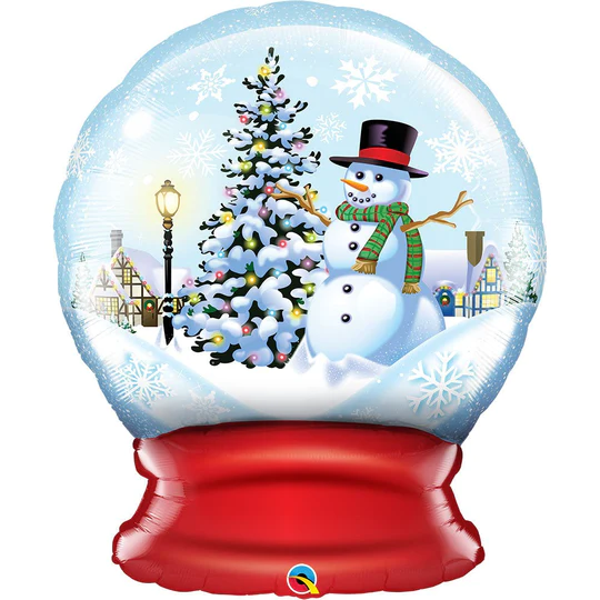 SNOW GLOBE 36 inch foil balloon