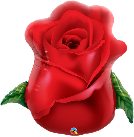 Large Red Rose 33" Supershape Foil Balloon
