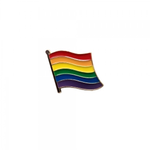 Rainbow Flag Pole Badge