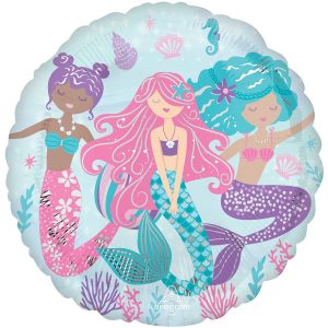 Shimmering Mermaid Standard Foil Balloon 45cm
