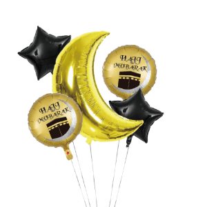 HAJJ MOON FOIL BALLOON SET