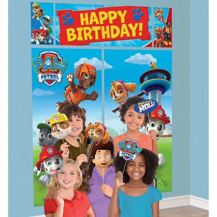 Paw Patrol Scene Setter With Photo Props