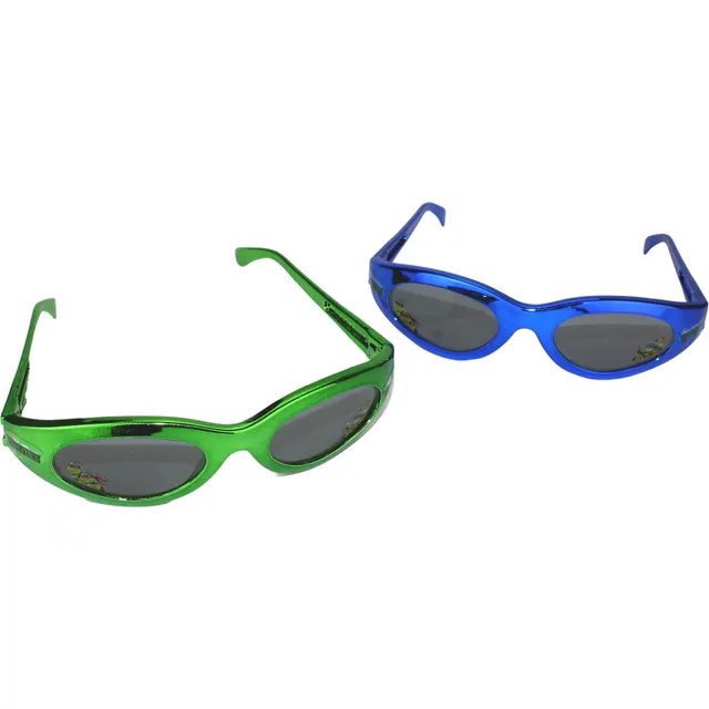 Rise of the Teenage Mutant Ninja Turtles Green & Blue Glasses (Pack of 6)