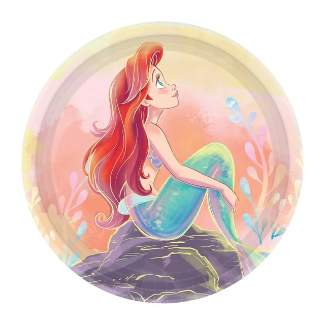 The Little Mermaid Small Paper Plates (Pack of 8)