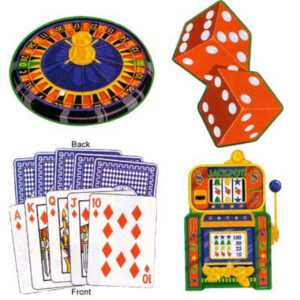 Cutouts Casino Assorted (40cm - 45cm) Pack of 4