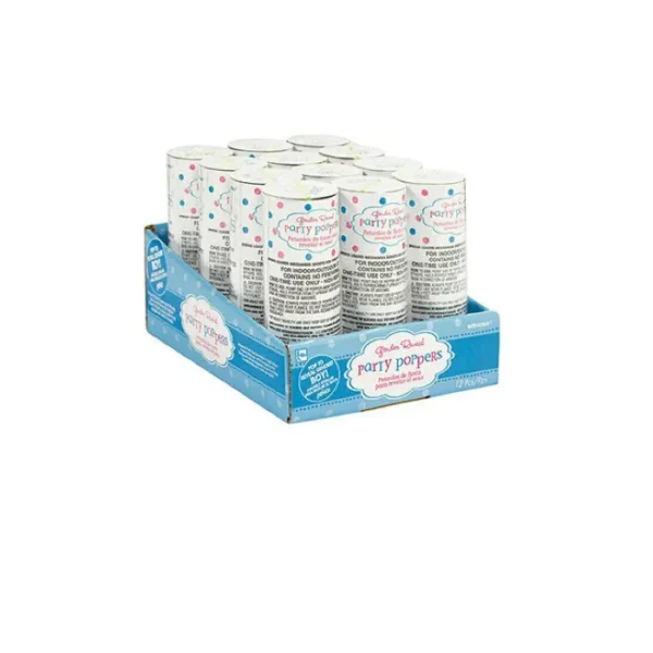 Gender Reveal Cannon Blue Confetti Popper
