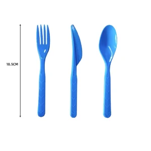 REUSABLE BLUE CUTLERY (SET OF 18)