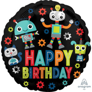Happy Birthday Robot Balloon