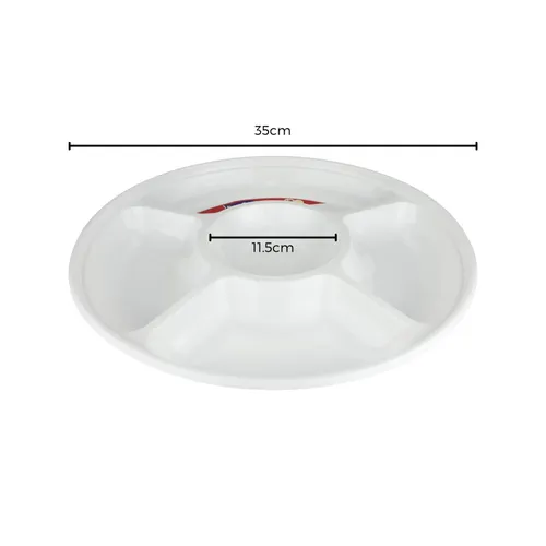 Plastic Chip and Dip Platters 35cm (Pack of 2)