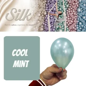 SILK COOL MINT GREEN Latex Balloon 12cm/ 20Pk