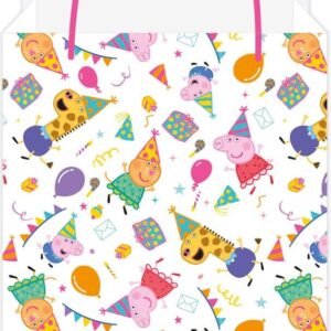 Peppa Pig Party paper bags (8 pieces)