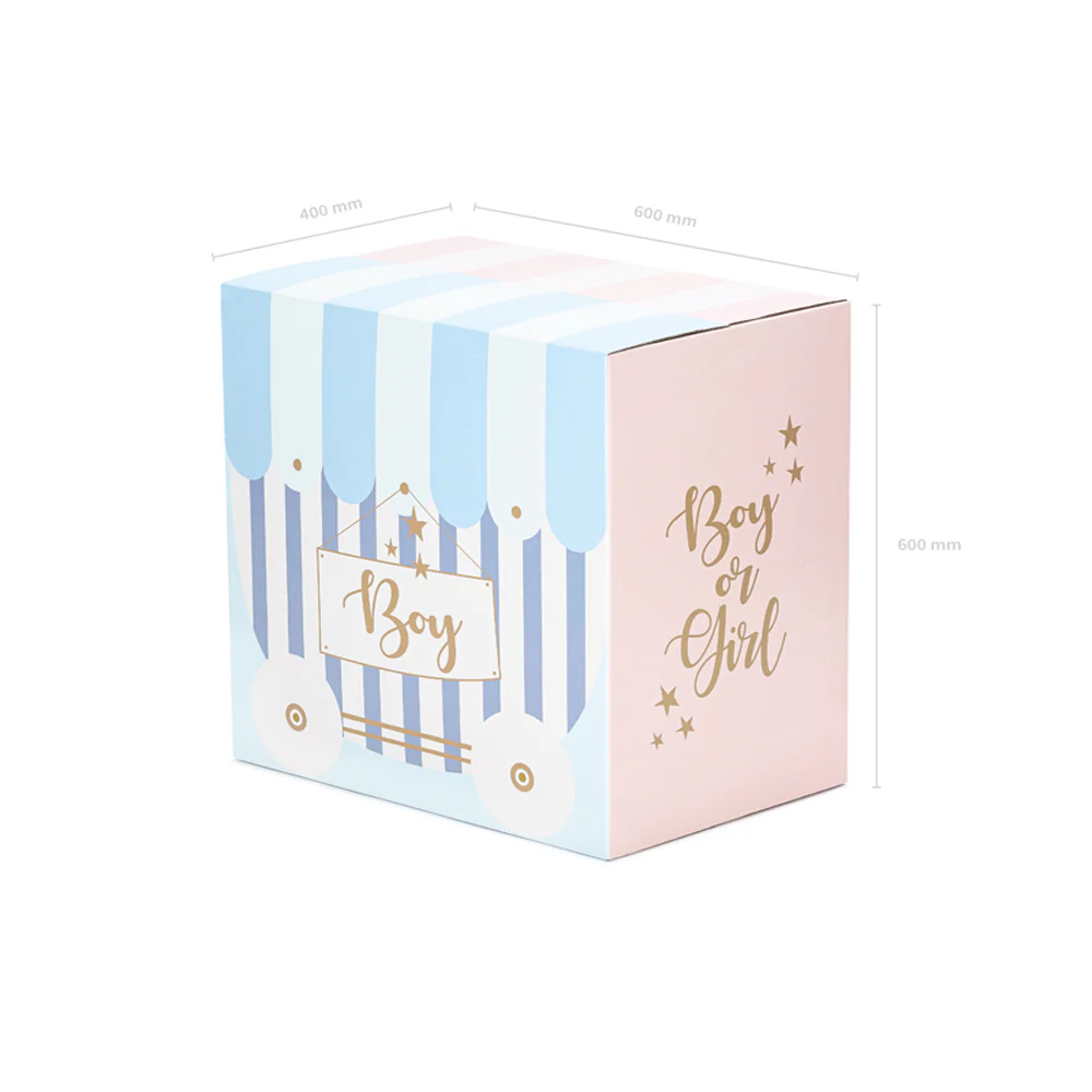 Baby Shower - Gender Reveal Boy or Girl Balloon Box ( $14.99)