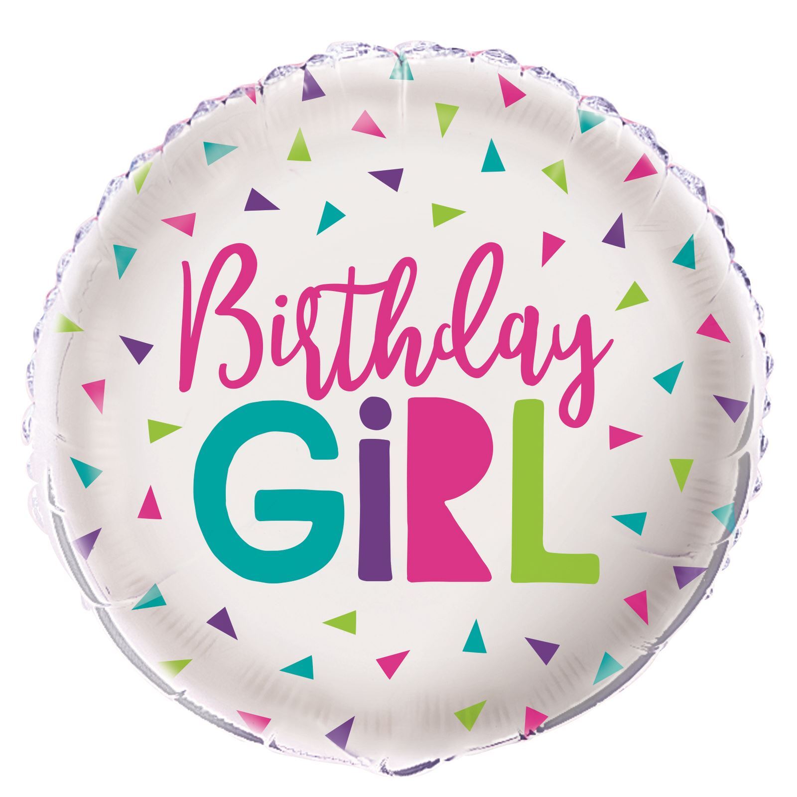 Confetti Birthday Girl Foil Balloon 45cm
