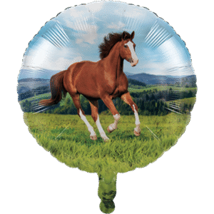 Round Horse and Pony Foil Balloon 45cm