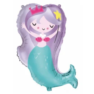 Mermaid Queen Supershape Helium Balloon 61cm
