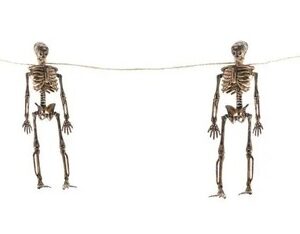 Halloween Graveyard Skeleton Garland 152cm