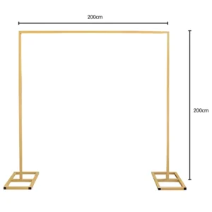 Gold Metal Square Arch Frame 2m