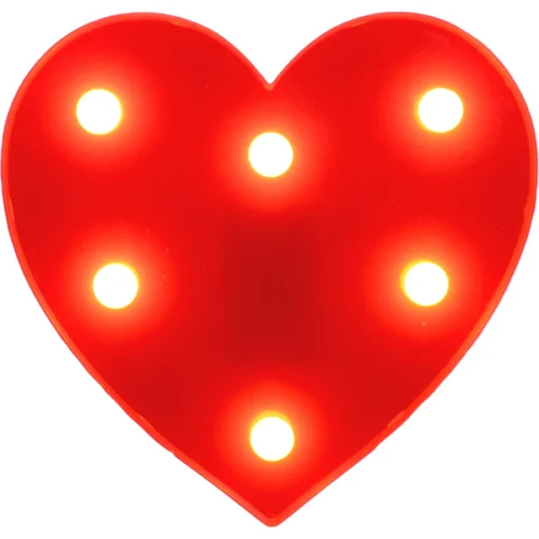 Mini Led Heart Light Up LED Love Heart 16cm - Peci Australia Pty Ltd