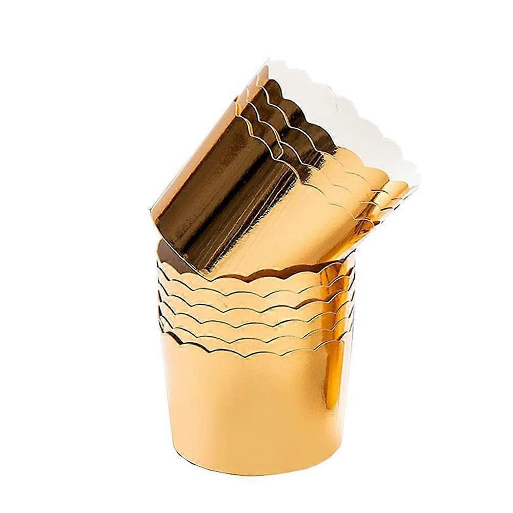 Gold Foil Paper Baking Cups (Pack of 12)