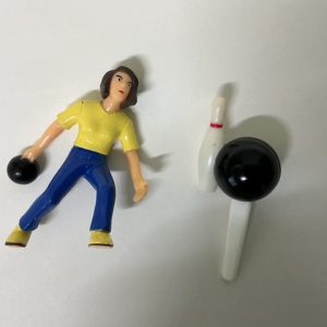 Vintage Female Bowling Cake Topper
