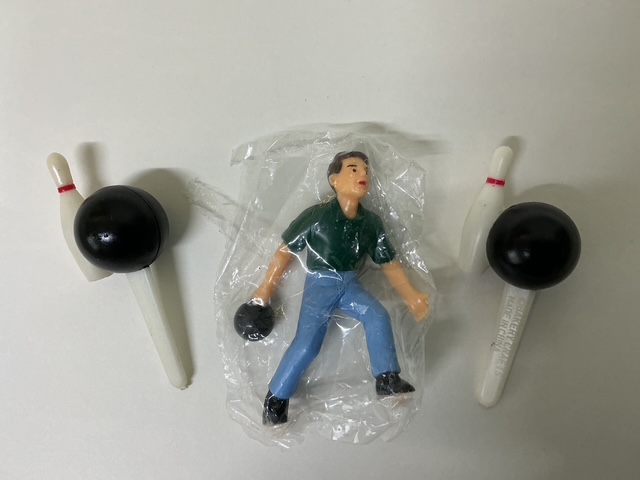 Vintage Male Bowling Cake Topper