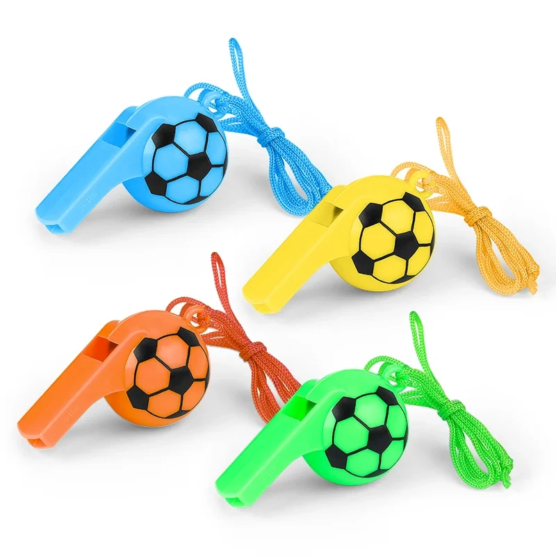Assorted Soccer Whistles 4pk