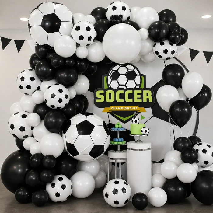 Soccer Ball Balloon Garland Kit