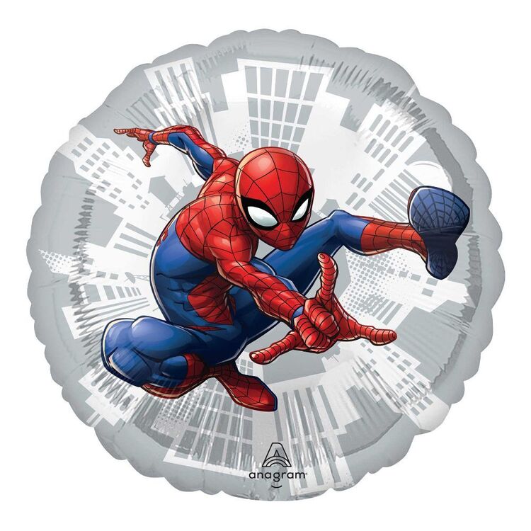 Spiderman Round Foil Balloon Multicoloured 45 cm